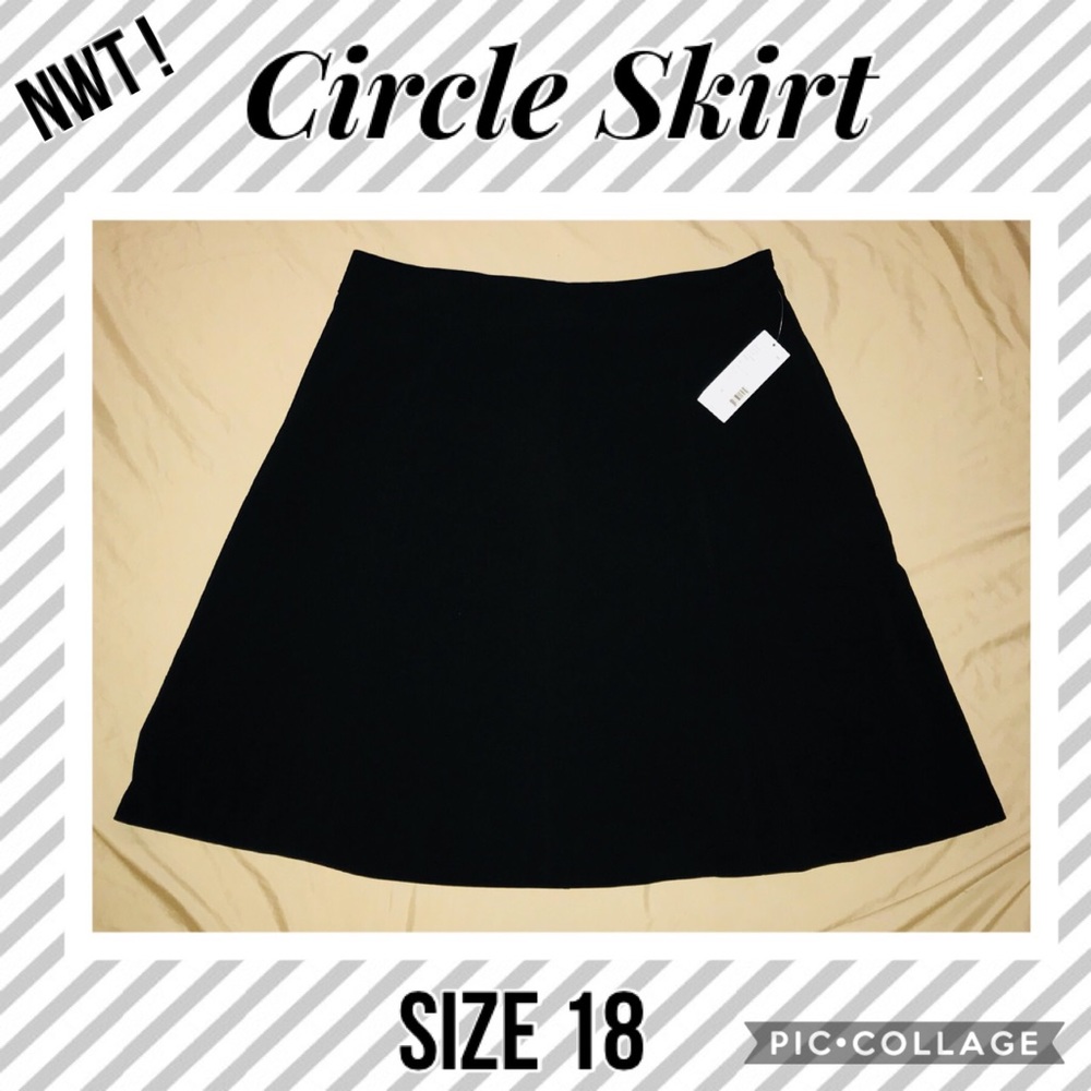 Women’s Size 18 Black Circle Skirt